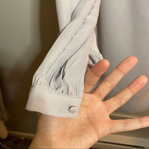 ❌SOLD❌Lulus Status Update Light Grey Shift Dress - Picture 6 of 6